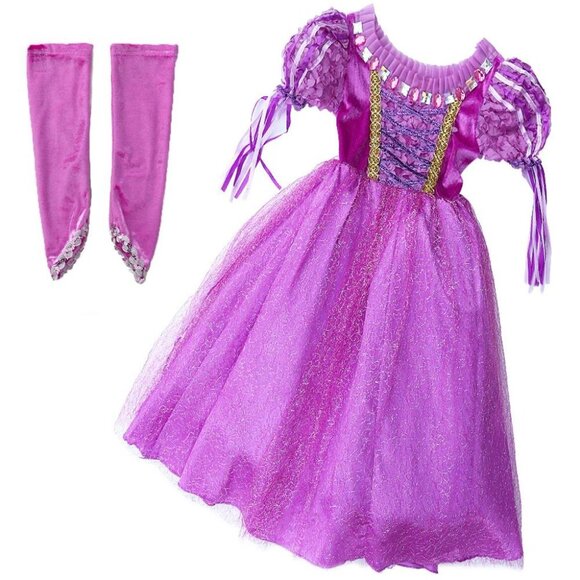 Kid Girl Sofia First Princess Long Dress up Costume Cosplay Gown Hallowe… - Picture 11 of 13